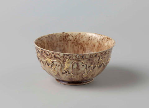 Sink bowl made of hard-baked pottery; Staffordshire., anonymous, c. 1750 Canvas Print