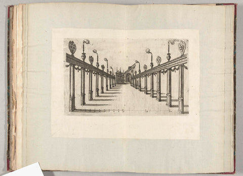 Colonnade in de St. Michielstraat, 1582, anonymous, 1582 Canvas Print