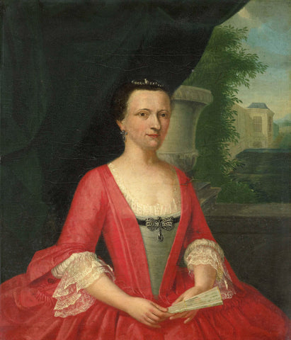 Jacoba Maria van Bueren gezegd van Regteren (1718-91), Wife of Johan Willem Parker, Jacob Jan Nachenius, 1746 Canvas Print