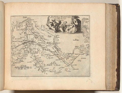 Map of the new canal from Pontgouin to Versailles (part II), c. 1693-1696, anonymous, 1693 - 1696 Canvas Print