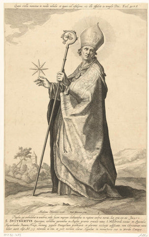 Saint Swietbertus van Teisterbant, Frederick Bloemaert, after 1635 - before 1650 Canvas Print