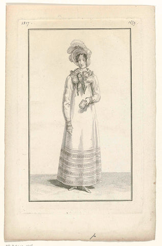 Journal des Dames et des Modes, Costume Parisien, 5 July 1817 (1659), anonymous, 1817 Canvas Print