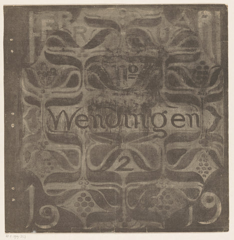 Title page for: Wendingen, February 1919, Tom Poggenbeek, 1919 Canvas Print