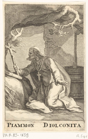 Heilige Piammon Diolcus, Frederick Bloemaert, after 1636 - c. 1670 Canvas Print