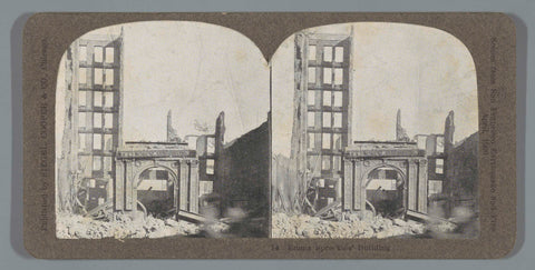 Verwoest Emma Spreckels Building na de aarbeving in San Francisco, Tom M. Phillips, 1906 Canvas Print