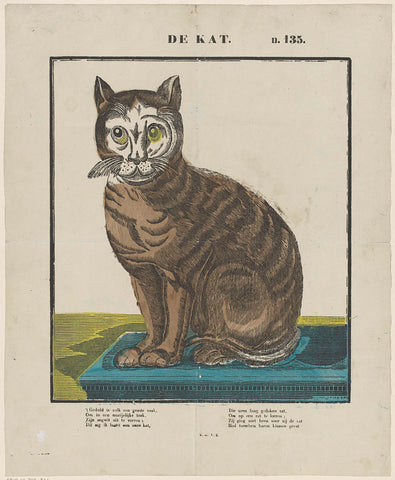 The cat, Glenisson & Van Genechten, 1833 - 1856 Canvas Print