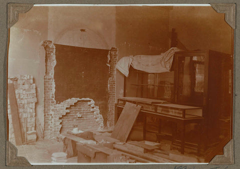 Renovation of an unknown space in 1932, 1932 Canvas Print