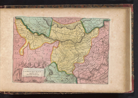 Map of the Fossa Eugeniana, anonymous, 1735 Canvas Print