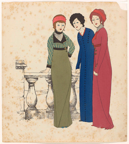 Les Robes de Paul Poiret Racontée par Paul Iribe (The Gowns of Paul Poiret by Paul Iribe), anonymous, 1908 Canvas Print