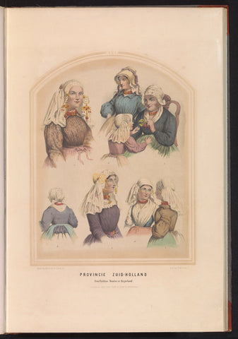 Costume of Overflakkee, Voorne and Oud-Beijerland in South Holland, 1857, Ruurt de Vries, 1857 Canvas Print