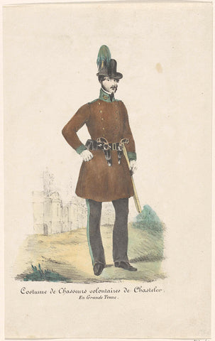 Chasseur du Marquis de Chasteler, 1830, anonymous, 1830–1831 Canvas Print