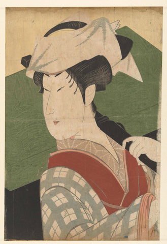 Bust portrait of Nakamura Noshio II, Utagawa Kunimasa, 1795 Canvas Print