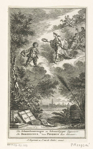 Title page for: P.J. Beronicii Georgarchontomachia, 1766, Simon Fokke, 1764 - 1766 Canvas Print