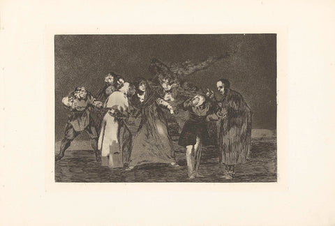 Triple Folly, Francisco de Goya, 1864 Canvas Print