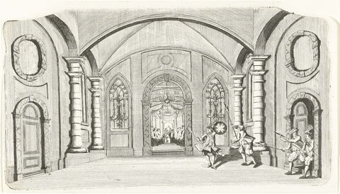 Scenedecor: De Klooster Kerk, anonymous, 1748 - 1750 Canvas Print