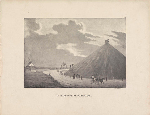 Pyramid of Waterloo, anonymous, 1830 - 1850 Canvas Print