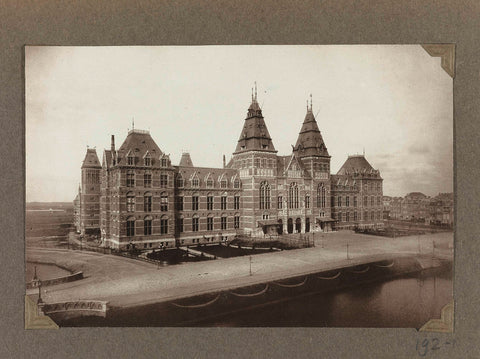 Façade of the Rijksmuseum as seen from the northeast around 1885, 1885 - 1910 Canvas Print