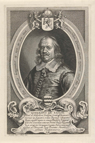 Portrait of Godard van Reede van Nederhorst, Cornelis Galle (II), in or before 1648 Canvas Print