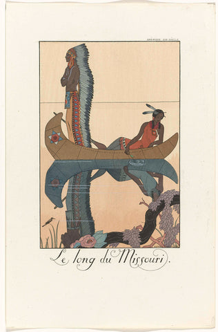 Along the Missouri, George Barbier, 1923 Canvas Print