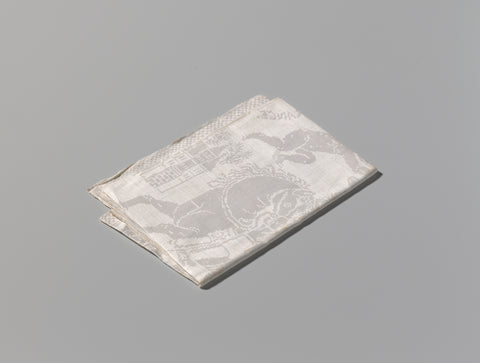 Napkin on the conquest of Grave by stadholder William III, anonymous, 1674 Canvas Print