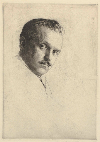 Zelfportret Ferdinand Schmutzer, Ferdinand Schmutzer, 1921 Canvas Print