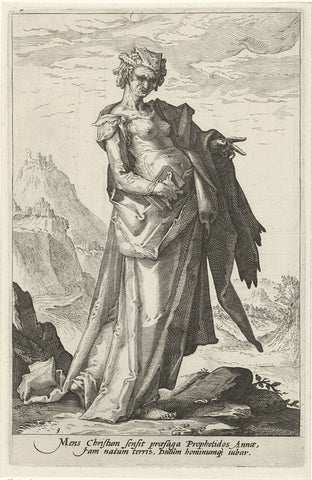 Hannah, Jacob Matham (attributed to), 1588 Canvas Print