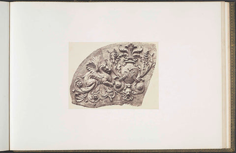 Plaster model for an decoration of the Palais du Louvre by François Théophile Murgey, Édouard Denis Baldus, c. 1855 - c. 1857 Canvas Print