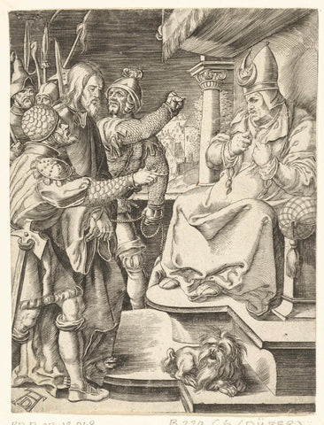 Christ for Caiaphas, Albrecht Dürer, 1656 - 1699 Canvas Print