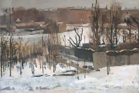 View of the Oosterpark, Amsterdam, in the Snow, George Hendrik Breitner, 1892 Canvas Print