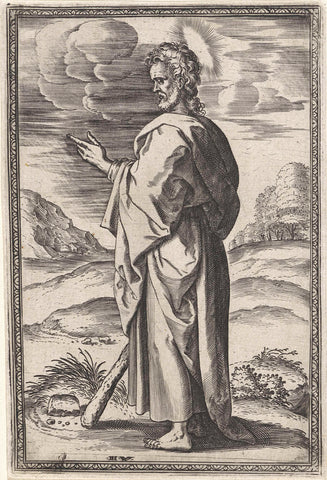 H. Jakobus de Mindere, Johannes Wierix, 1559 - before 1585 Canvas Print