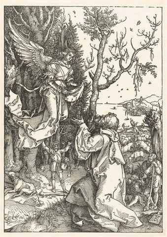 The announcement to Joachim, Albrecht Dürer, 1502 - 1506 Canvas Print