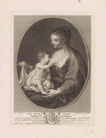 Mary with Child, Francesco Bartolozzi, 1770 Canvas Print