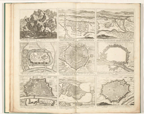 Schouwburg van den oorlog (sheet II), 1701-1702, Pieter Schenk (I), 1720 - 1722 Canvas Print