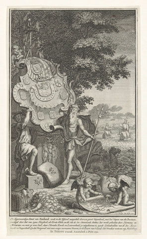 Allegory on the province of Zeeland, Jan Caspar Philips, 1751 Canvas Print