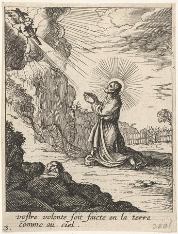 Let your will be done on earth as in heaven, Albert Flamen, 1648 Canvas Print