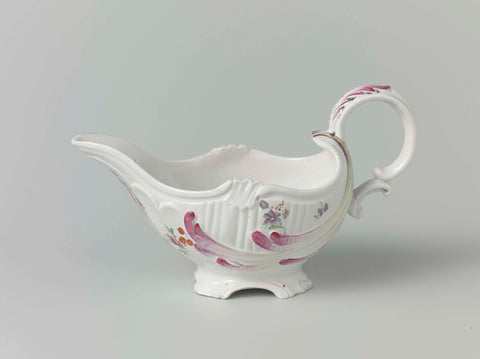 Sauceboat, Weesper porcelain factory, c. 1759 - c. 1771 Canvas Print