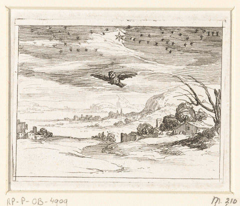 Dawn, Jacques Callot, 1646 Canvas Print