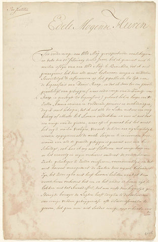 Transcript of a letter on the investigation into the riots at the funeral of Daniël Raap, 1754, W. Huyghens, 1754 Canvas Print