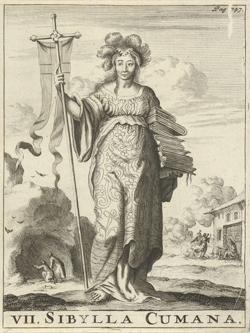 Sibille van Cumae, Jan Luyken, 1684 Canvas Print