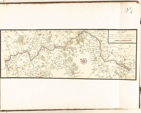 Map of the French line in Brabant, c. 1705, J. van Gort, 1705 Canvas Print