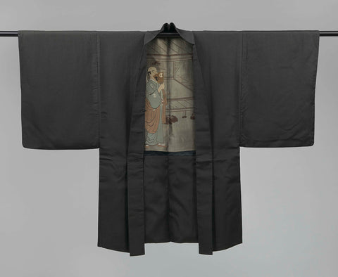 Men's haori with Yuranosuke at the Ichiriki tea house, anonymous, 1920 - 1940 Canvas Print