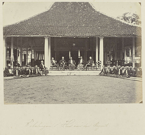 Pekalongan - House of the Regent, Woodbury &Page, 1869 Canvas Print