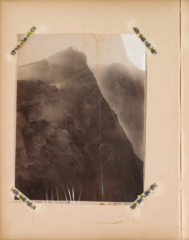 View of a smoking crater of Mount Vesuvius, Giorgio Sommer, c. 1870 - c. 1900 Canvas Print