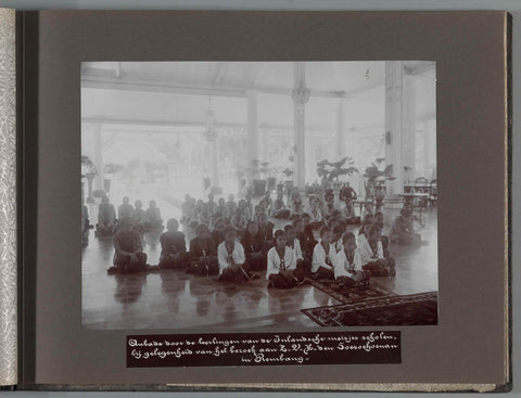 Aubade by the pupils of the Inland girls schools, on the occasion of the visit to Z.V.H. den Soesoehoenan in Rembang, anonymous, 1933 Canvas Print