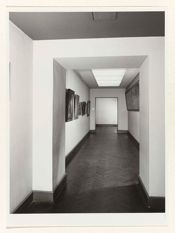 Corridor with paintings, 1983 Canvas Print