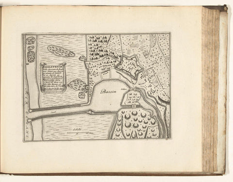 Map of Ambleteuse, 1726, anonymous, 1726 Canvas Print