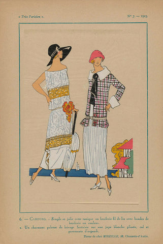 Très Parisien, 1923, No. 7: 6. - CABOURG. - Simple et jolie..., anonymous, 1923 Canvas Print