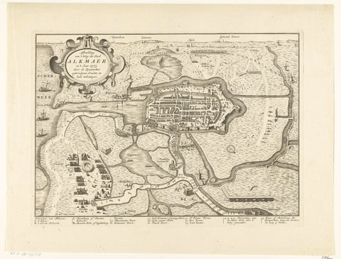 Siege of Alkmaar, 1573, Jan Caspar Philips, 1745 - 1747 Canvas Print