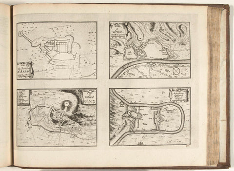 Maps of Tortosa and other places in Catalonia, 1726, anonymous, 1726 Canvas Print