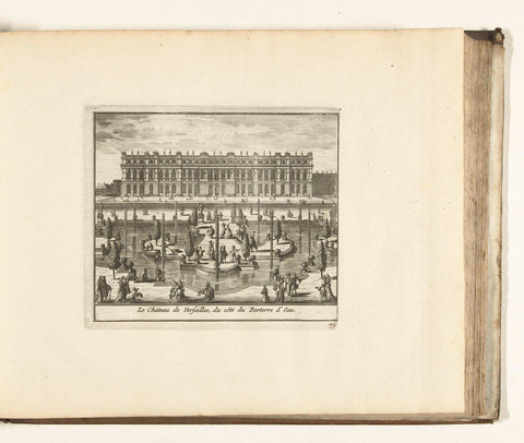 View of the Palace of Versailles, 1726, anonymous, 1726 Canvas Print